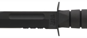 Ka-bar Fighting-utility Knife - 7" Serr W-plastic Sheath Black