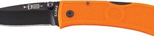 Ka-bar Dozier Folding Hunter - 3" Blaze Orange