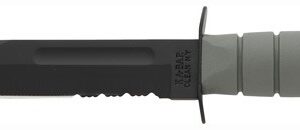 Ka-bar Fighting-utility Knife - 7" Serr W-plastic Sth. F-green