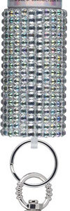 Sabre Jeweled Pepper Spray W- - Snap Clip-twist Lock Silver