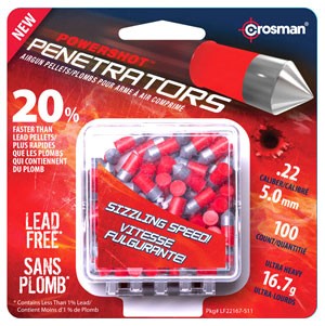 Crosman Pellets Red Flight - Penetrator 22 16.7gr 100ct
