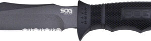 Sog Knife Seal Pup 4.75" - Black Serrated W-kydex Sheath