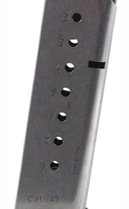Mec-gar Magazine 1911 Govt. - 45acp 8rd Stainless Steel