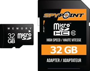 Spypoint Trail Cam 32gb Micro- - Sd Card High Speed Class 10