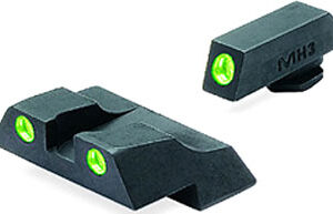 Meprolight Night Sight Fixed - Set Grn-grn For Glock 26-27