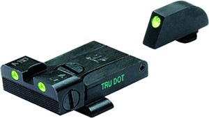 Meprolight Night Sight Adj Set - Green-green Fits Most Glocks
