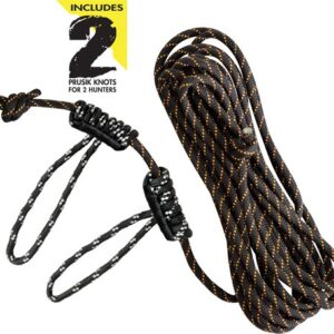 Muddy Life-line 30' W- Double - Rope Loops Reflective Rope