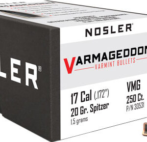 Nosler Bullets 17 Cal .172 - 20gr Varmageddon Tipped 250ct