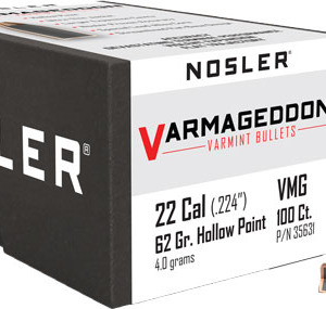 Nosler Bullets 22 Cal .224 - 62gr Varmageddon Fbhp 100ct