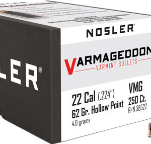 Nosler Bullets 22 Cal .224 - 62gr Varmageddon Fbhp 250ct !