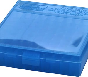 Mtm Ammo Box 22lr - 100-rounds Clear Blue