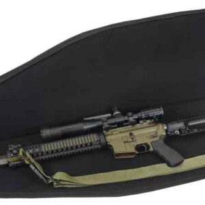 Us Peacekeeper 45" Msr Case Bl - 4 Mag Pouches 600 Denier Black