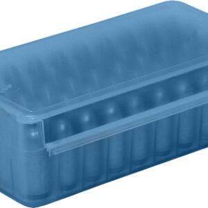 Mtm Ammo Box 9mm Luger-380acp - 50-rounds Side Slide Cl Blue
