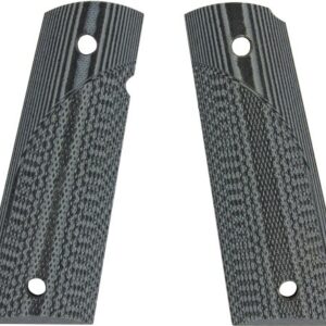 Pachmayr Dominator G10 Grips - For 1911 Gray-black Checkered