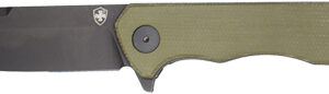 Templar Knife Paladin Folder - 3.27" Green Micarta Blk Dp D2!