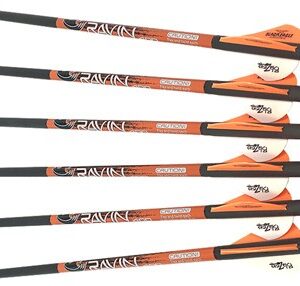 Ravin Xbow Arrow Carbon W-2" - Offset Vanes 400gr .003" 6pk*
