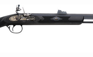 Traditions Deerhunter Rifle - 50 Cal 24" Flintlock Blue-syn