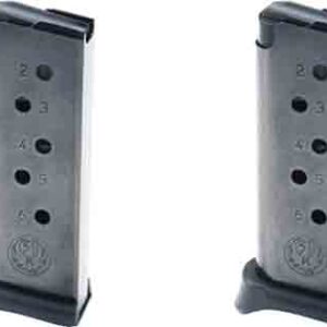 Ruger Magazine Lcp 380acp - 6rd W-finger Ext. 2-pack