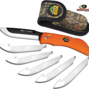 Outdoor Edge Razor Blaze 3.5" - Folder W-6 Blades Orange Hndl