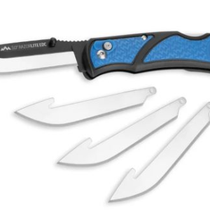 Outdoor Edge 3" Razor Lite - Edc Folder Blue W-4 Blades