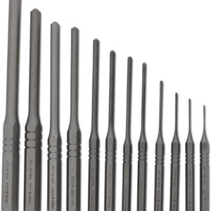 Grace Usa Roll Pin Punch Set - Steel 12pc W-vinyl Pouch