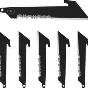 Outdoor Edge 3" Utility W- - Serrations Rep Blades 6-blades