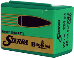Sierra Bullets .22cal .224 - 40gr Blitzking 100ct !