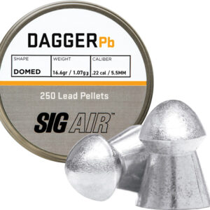Sig Pellets 22 Dagger Domed - 16.60gr Lead Alloy 250 Ct<
