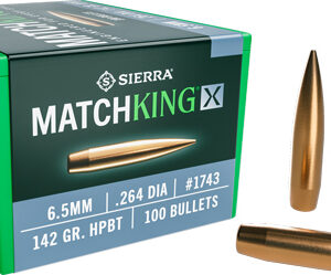 Sierra Bullets 6.5mm .264 - 142gr Hp-bt Matchking X 100ct