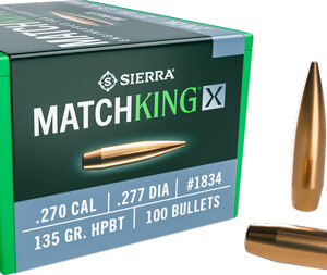 Sierra Bullets .270 Cal .277 - 135gr Hpbt Matchking X 100ct