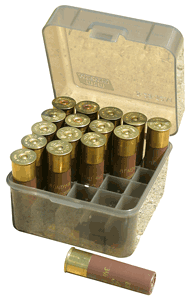 Mtm Ammo Box Shotshell 12-10ga - 3.5" Shells 25-rounds Clr Smke