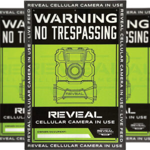 Tactacam Reveal No Trespassing - Sign 3pk<