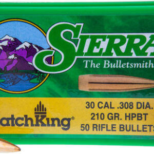 Sierra Bullets .30 Cal .308 - 210gr Hpbt Match 50ct