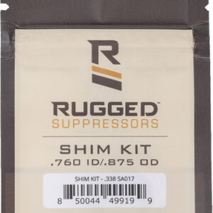 Rugged Suppressors Shim Kit - 338 Cal 3-4x24-m18x1-m18.5x1