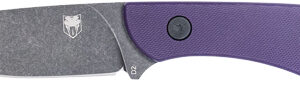 Cobratec D2 Skinner 3.75" Full - Tang Purple G10 W-kydex Sheath