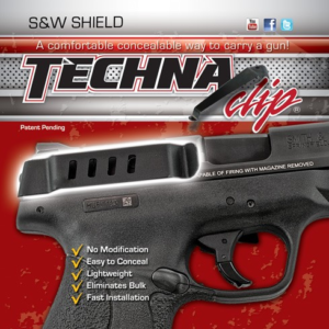Techna Clip Handgun Retention - Clip S&w Shield 9 & 40 Right