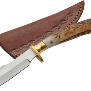 Szco Steel Stag 7.5" Stag Tip - Skinner Ss Blade Sheath
