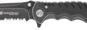 S&w Knife Border Guard 3.5" - Blade W-strap Cutter-gls Brekr