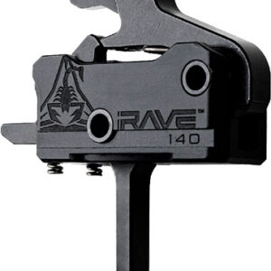 Rise Trigger Rave 140 Flat Sst - 3.5lb Ar-15 W-anti Walk Pins
