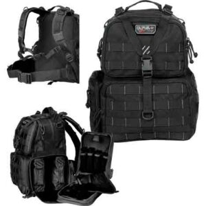 Gps Tactical Range Backpack - W-waist Strap Black Nylon