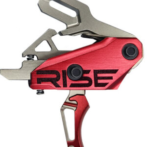 Rise Trigger Rev 535 Slide And - Snap Built In Pins Silver-red