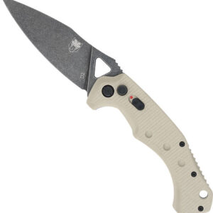 Cobratec Ryker Auto Folder - 3.75" Tan-black Stnwsh D2 Bld