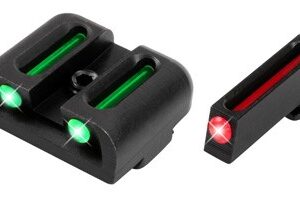 Truglo Sight Set Fiber Optic - For Glock 9mm-.40 Set