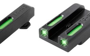 Truglo Sight Set For Glock Low - Tfx Tritium-fiber Optic Green