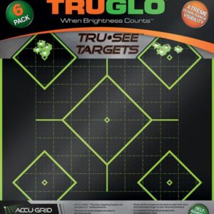 Truglo Tru-see Reactive Target - 5 Daimond 6-pack Green