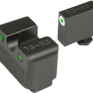 Truglo Sight Set For Glock Low - Mos Tritium Pro Wht W-u-notch
