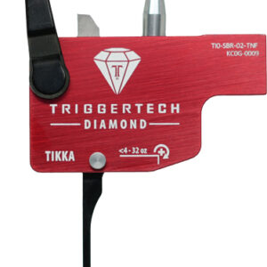 Triggertech Tikka Single Stage - Black Diamond Flat Black-red