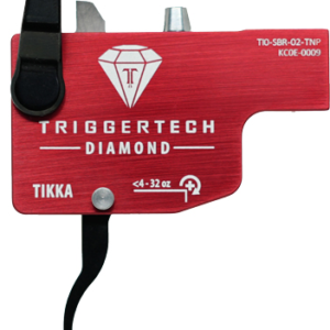 Triggertech Tikka Single Stage - Black Diamond Curved Blk-red