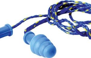 Walkers Ear Plugs Braided Cord - Rubber 27db Blue 1-pair