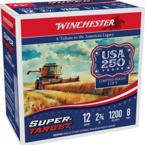Winchester Target 12ga 2.75" - 1-1-8oz #8 1200fps 250rd Case